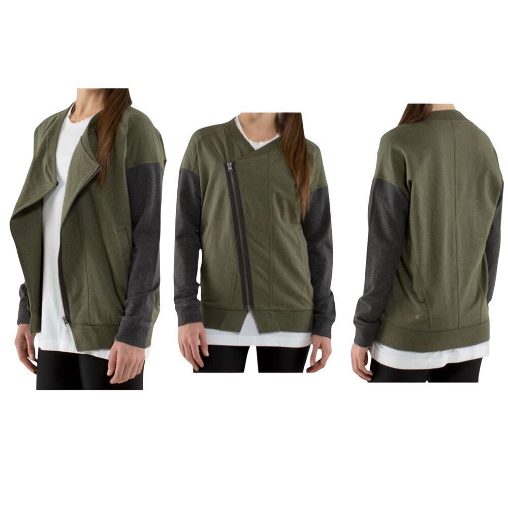 Lululemon Jacket Mula Bundle Wrap Asymmetrical Zi… - image 1